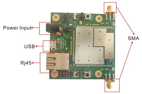 Mô-đun PCB truyền dữ liệu video băng thông rộng NLOS không dây với API / AT và phần mềm quản lý mạng 0