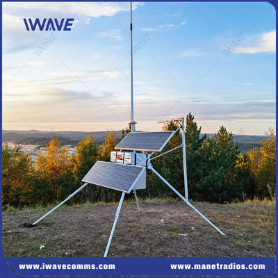 Trạm cơ sở VHF UHF Manet Trạm cơ sở vô tuyến năng lượng mặt trời